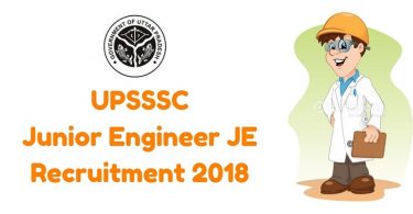 UPSSSC उप जूनियर इंजीनियर भर्ती 2018